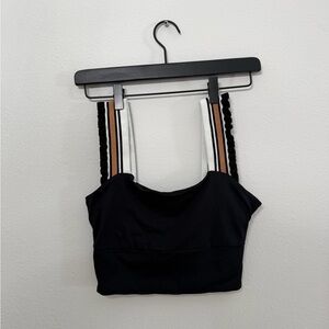 FP Movement Black Crop Top with Multicolor Straps